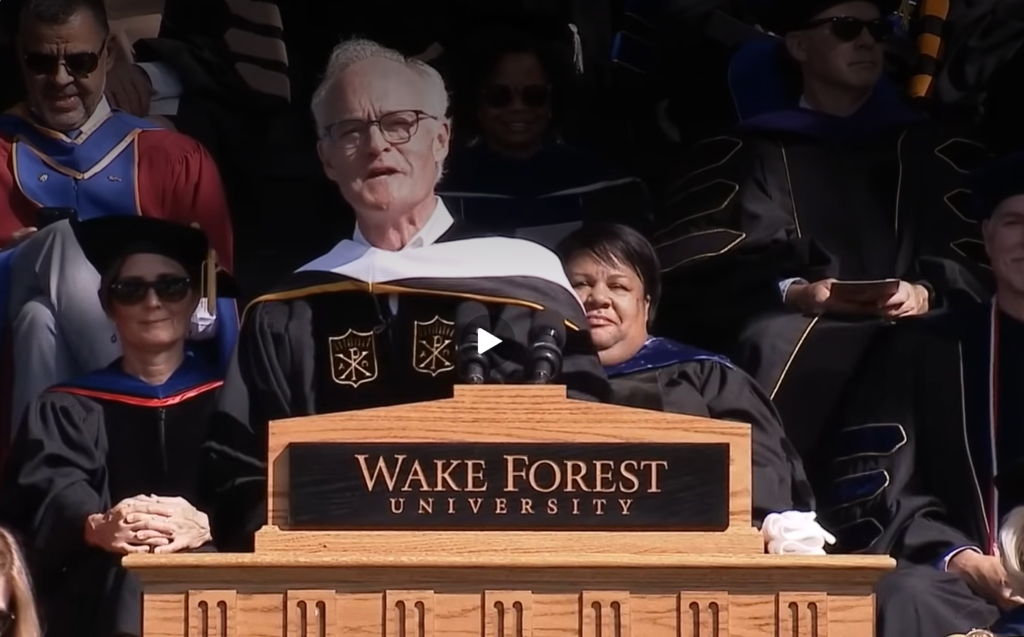 Scott Pelley commencement speech at Wake Forest